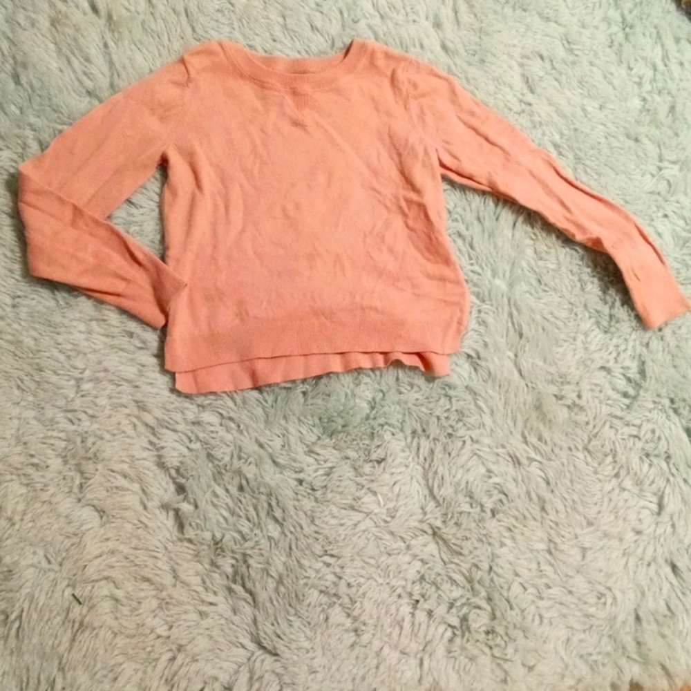 Pink GAP girls size 16 long sleeve shirt with zipper.